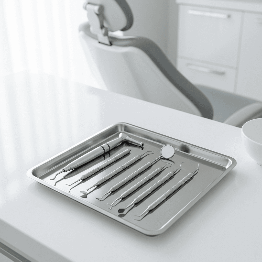 Complete dental handpiece kit with high-speed and low-speed drills